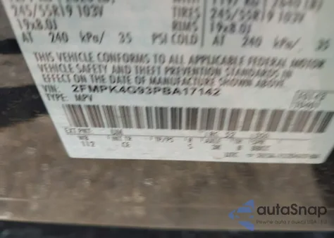 2023 Ford Edge Se из США, поврежденный, VIN 2FMPK4G93PBA17142